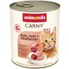 animonda Carny Adult 6 x 800 g - kuracie, morčacie a kačacie srdcia