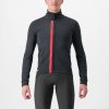 CASTELLI Cyklistická zateplená bunda - ENTRATA - čierna 3XL
