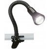Stolná lampa Trio Flexo čierna, výkon do 18 W