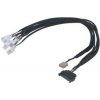 Redukcia Akasa AK-CBFA07-45 kabel FLEXA FP5S, pro připojení 5 PWM ventilátorů , 45cm
