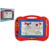 Teddies Magnetická tabuľka farebná + pečiatky 5ks plast 43x30cm