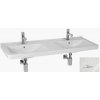 Umývadlo Jika Cubito 130x48,5 cm dva otvory pre batériu H8144201001041