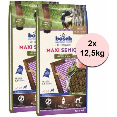 Bosch Maxi Senior Poultry & Rice 2 x 12,5 kg