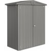 Plechový záhradný domček Biohort Europa 1, sivý kremeň metalický