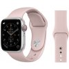Módny silikónový remienok pre Apple Watch 42mm, ružový