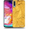 Picasee silikónový čierny obal pre Samsung Galaxy A70 A705F - Gold