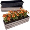 Kvetináč drevený sivý Eco Deco 60 cm x 14 x 15 cm