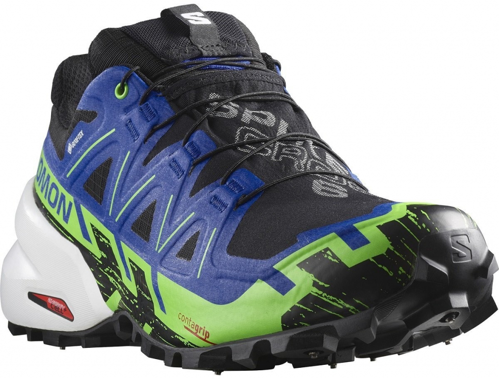 Salomon Spikecross 6 GTX L47268700 black surf the web green gecko