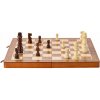 Magnetický šachový set 2 v 1, 38 cm, drevený, pre dospelých a deti