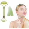 P.R.C. Jade roller masážny valček na tvár + Gua Sha kameň