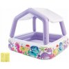 Detský nafukovací štvorcový bazén so strieškou Bazén Intex 157 x 157 cm