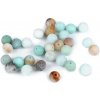 Amazonit matný syntetický, minerálne korálky Ø6 mm - amazonit mat (60 ks)