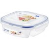 LOCKNLOCK Dóza štvorec Lock s 3 priehradkami, 750 ml