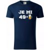 Je mi 50 pivo - Tričko z organickej bavlny - 3XL ( Tmavomodrá (veľmi tmavá - skoro čierna) )
