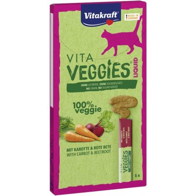 Vitakraft Cat Vita veggies Liquid Snack mrkva a cvikla 6 x 15 g