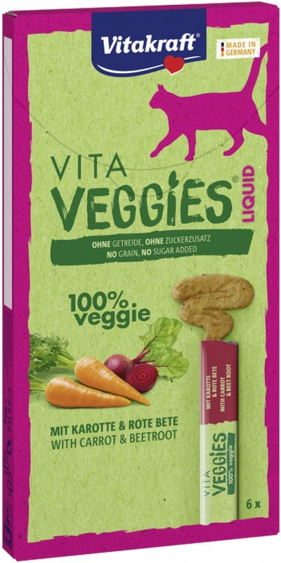 Vitakraft Cat Vita veggies Liquid Snack mrkva a cvikla 6 x 15 g