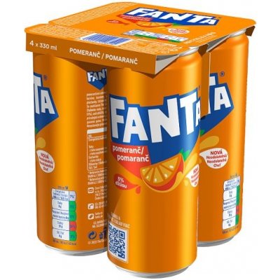 Fanta Pomaranč 4 x 330 ml