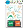 ALADINE Stampo Story 05507 pečiatky dinosaury (10ks), obsahuje 2 podušky