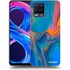 Picasee silikónový čierny obal pre Realme 8 Pro - Rainbow
