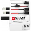 Skross cestovný adaptér MUV USB, 2.5A max., vr. USB nabíjania 2x výstup 2400mA, univerzálny pre 150 krajín, PA48