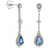 AGAIN Jewelry Elegantní stříbrné náušnice s kubickými zirkony AJNS0066