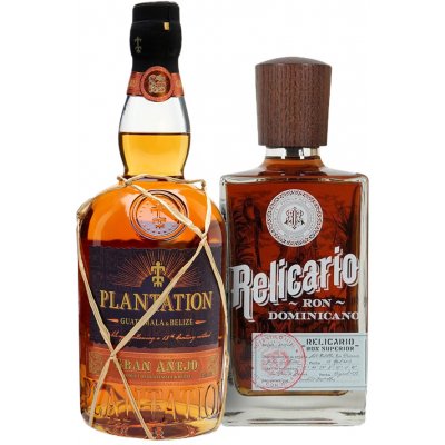 Relicario Ron Dominicano Superior + Plantation Guatemala & Belize Gran Añejo Rum 2 x 0,7 l (set)