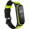 Xiaomi Mi Band 3/4 náhradný náramok s kovovým zapínaním - Jemný Silikón Farba: Čierno zelená MBSCZ-JS5CZ