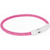 Svietiaci krúžok USB na krk, ružový (RP 2,10 €) XS-S: 35 cm/ ø 7 mm
