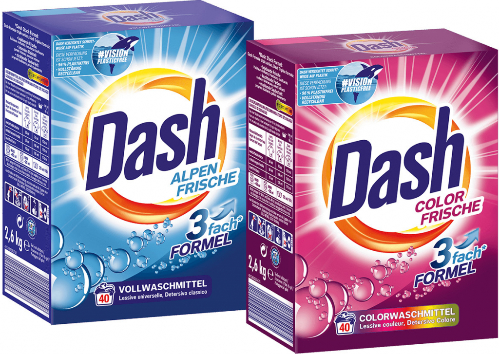 Dash color frische 3fach Formel Prášok na pranie 2,6 kg 40 PD