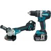 MAKITA DLX2210TJ1 set aku náradia DGA506 + DHP484, LXT, 18V/2*5Ah, 2* systainer MAKPAC
