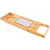 Home PRO HP-9710 Nastaviteľný stolík na vaňu bambusový 75-112x23x4,5 cm