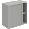 Hobis Policová skriňa Strong, 80x76,8x40 cm, sivá/sivá