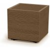 Kvetináč Prosperplast MADERA SQUARE eco wood 38,5 cm naturo