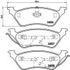 Sada brzdových platničiek kotúčovej brzdy BREMBO P 11 014
