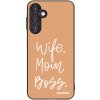 Picasee silikonový černý obal pro Samsung Galaxy A16 5G - Boss Mama