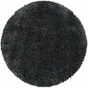 Ayyildiz , Kusový koberec Fluffy Shaggy 3500 grey kruh, 80x80 (priemer) kruh, šedá, obývacia izba