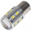 STU Led Ba15S Biela, 12-24V, 12Smd Samsung + 3W Osram