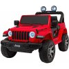 Ramiz Jeep Wrangler Rubicon batéria pre deti Červená + diaľkové ovládanie + MP3 LED rádio + EVA kolesá