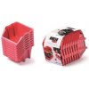 Prosperplast Set úložných boxů 8ks Bineer Short Set 206x118x144 červený