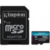 Kingston pamäťová karta Canvas Go! Plus, 256GB, micro SDXC, SDCG3/256GB, UHS-I U3, s adaptérom, A2, V30