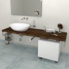 Sapho AVICE doska 150x50cm, dub tmavý AV1511