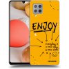 Picasee silikónový prehľadný obal pre Samsung Galaxy A42 A426B - Enjoy