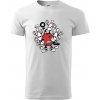Bowling komiks - Tričko extra veľké (5-8XL) - 5XL ( Biela )
