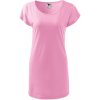 MALFINI Tričko/šaty Love 123, krátký rukáv, dámské MAL-1233017 2XL Růžová