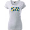 Volejbal okrúhle narodeniny 50 - Dámske tričko Pure - XL ( Svetlosivý melír )