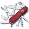 Multifunkčný nôž Victorinox Huntsman - transparentný červený