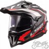 PRILBA LS2 MX701 EXPLORER C FRONTIER II RED L, PRILBA SO STRIEŠKOU CARBON