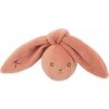 Kaloo Kaloo Lapinoo Jemná hrkálka v tvare loptičky s uväzovacími ušami terracotta K218006