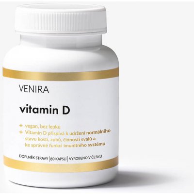 VENIRA vitamín D3, 80 kapsúl 80 kapsúl