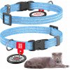 Textilný obojok pre psa reflexný Waudog, veľkosť XS